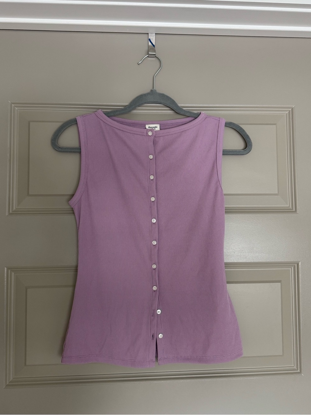 Abercrombie & Fitch Slash Button-Through Top
